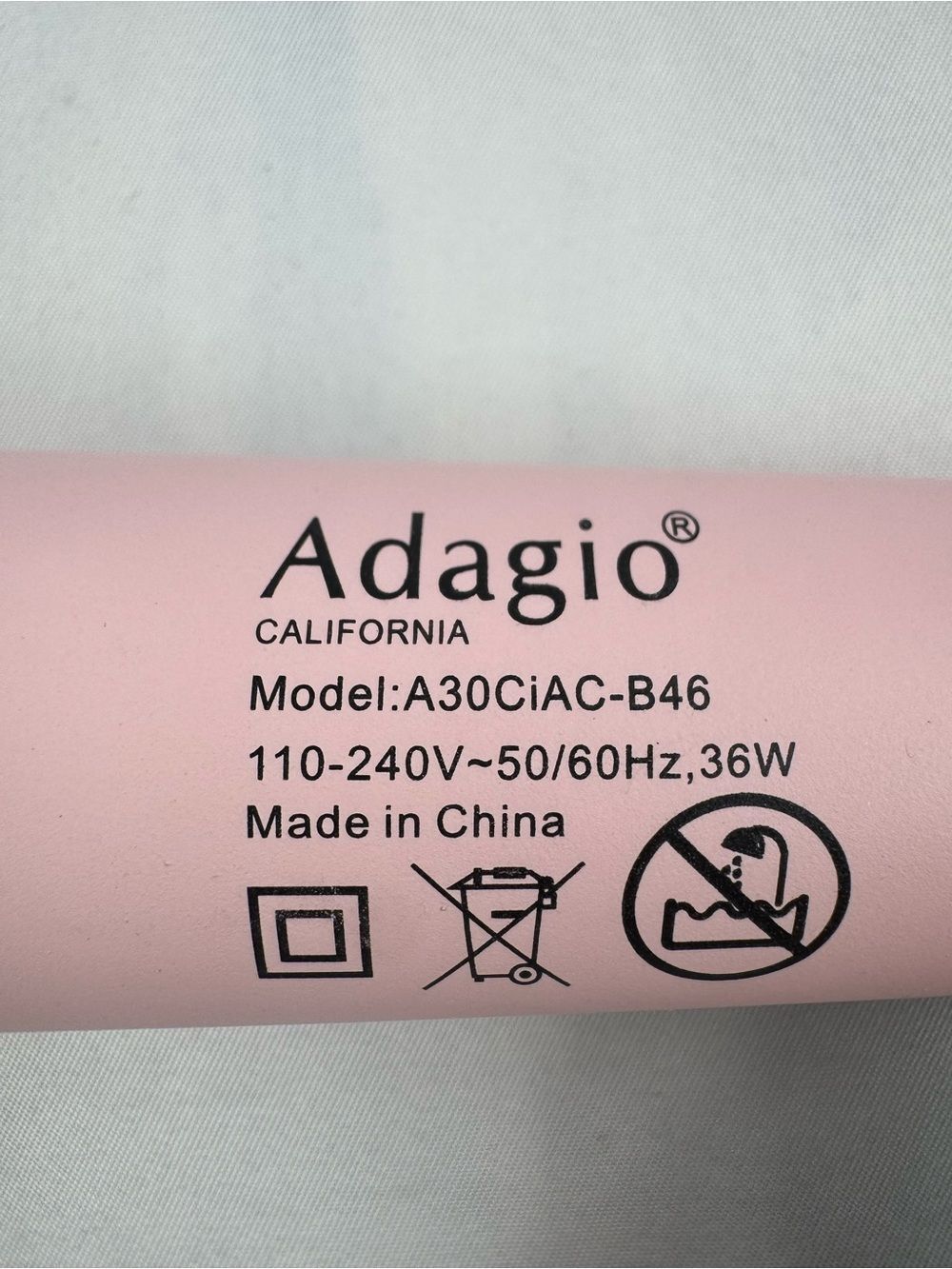 Adagio Automatic Pink Barrel Curling Wand TESTED - Picture 2 of 9
